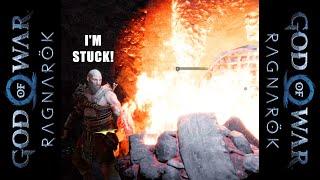 Kratos Gets Stuck In A Mining Rig  God of War Ragnarok Glitch #Shorts