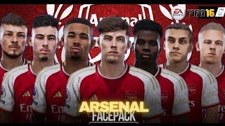 RELESEFull Facepack Arsenal #fifa16 #fifa16offline #fifa16ultimateteam #facepack