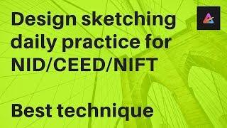 Design sketching daily practice for NIDUCEEDCEEDNIFT