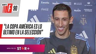 LA DECISIÓN ESTÁ TOMADA NO SIGO LUEGO DE LA COPA AMÉRICA Fideo Di María mano a mano en #ESPNF90