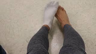 New Leggings and Bare Feet Tease 