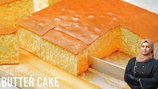 Super Soft & Moist Butter Cake Recipe  MASTERCLASS SECRETS
