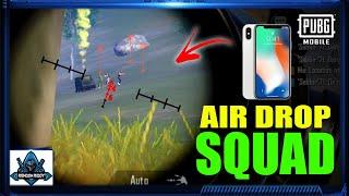 Wiping Air Drop SQUAD   Iphone X Gameplay