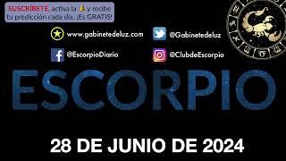 Horóscopo Diario - Escorpio - 28 de Junio de 2024.