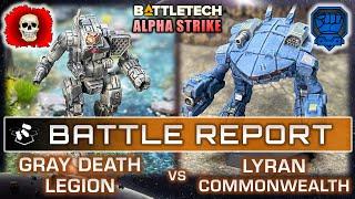 Gray Death Legion vs Lyran Commonwealth  BattleTech Alpha Strike Battle Report  ilClan Era