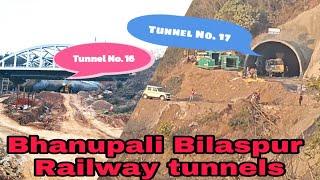 Railway Latest update 2024  Bhanupali Bilaspur Railway tunnels #railway #railwaystation