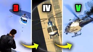 Taking Down a Helicopter in GTA Games Evolution