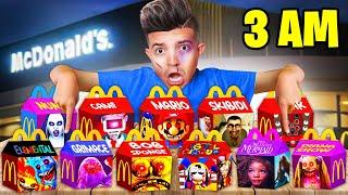 6 YouTubers Who ORDERED EVERY SCARY MCDONALDS HAPPY MEAL AT 3AM Preston Brianna PrestonPlayz