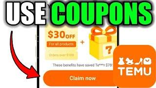 HOW TO USE COUPONS ON TEMU FULL GUIDE