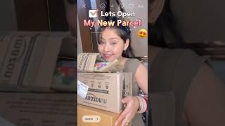 Open PARCEL  Shopping ️ ️#viral #youtubeshorts #ashortaday #ytshort #summer #skincare #selfcare