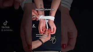 Double Column tie #ctokinky #shibari #tutorial #rope #art #doublecolumn
