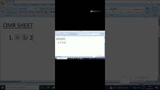 Microsoft Office Word में OMR SHEET कैसे बनाएMicrosoft Office Word Me OMR SHEET Kaise Banaye 