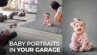 Natural Light Baby Portraits in a Garage  Master Your Craft