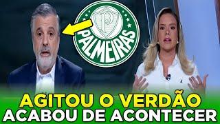 BOMBOU AGORA PALMEIRAS HOJE TORCIDA REAGIU AGORA NINGUÉM ESPERAVA ACABOU DE ANUNCIAR