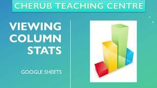 Viewing Column Stats-Google Sheets-Tutorial