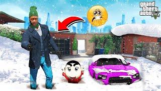 Franklin & Shinchan Survive Ultimate Coldest Day in GTA 5  Gta 5 Tamil