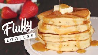 Eggless Fluffy Pancakes  Easy One Bowl  How Tasty Channel