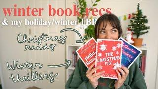 winterholiday book recommendations️ & my TBR  Christmas romcoms winter thrillers & fantasy