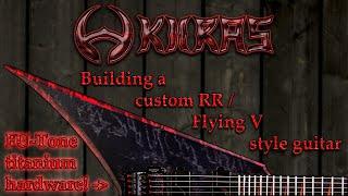 Building RRouta FR6 - custom finnish RR  Flying V style guitar - time lapse - full build.