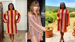 How To Crochet The Taylor Swift Crochet Dress  Taylor Swift Granny Stitch Crochet Dress