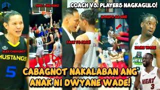 CABAGNOT LABAN SA ANAK NI DWADE NA SI ZAIRE WADE NAGKAGULO AT NAGKAHAMUNAN PA  COACH VS. PLAYERS