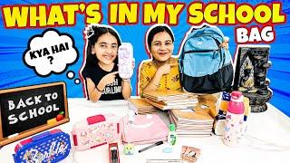 What is in My SCHOOL BAGPACK ?  School Essentials  Back to School  School Life  Samayra Narula