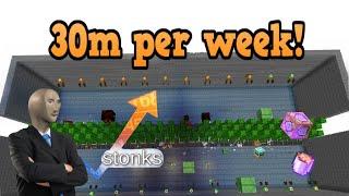 How much does this AFK farm make?  Hypixel Skyblock