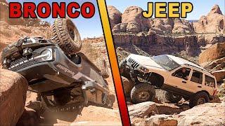 Showdown Bronco vs Jeeps - Who Will Be Crowned the Ultimate Wheeler?