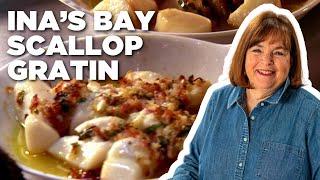 Ina Gartens Bay Scallop Gratin  Barefoot Contessa  Food Network