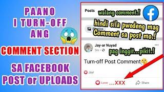 Paano i Turn-Off ang Comment Section sa Facebook Posts or Uploads  Disable Facebook Comment Section