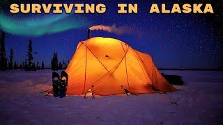 Hot Tent Adventure In The Alaska Wilderness  MOOSE BREAKDOWNS AND DEEP SNOW