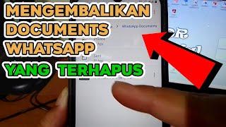 Tutorial Mengembalikan File Dokumen WA yang Dihapus Terhapus-Note Media Belum Terhapus Dari Galeri