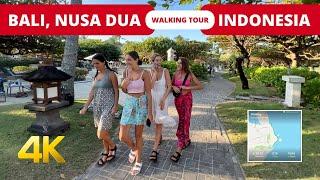 NUSA DUA BALI Indonesia  Walking tour along Nusa Dua beach Bali 2023 waterfront