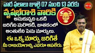Vrushaba Rasi Vara Phalalu  2024 Weekly Horoscope in Telugu  July 07 To 13  Eha Bhakthi