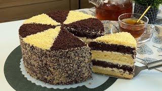 Yumshoq va mazzali Maxroviy yoki Kecha va Kunduz torti  Потрясающе Вкусный торт «Махровый»