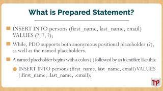 What is prepared statement