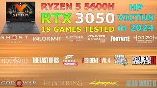 HP Victus  Ryzen 5 5600H RTX 3050 - Test in 19 Games in 2024