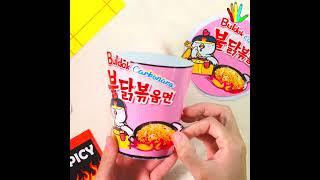 DIY miniature spicy  Samyang Buldak Carbo Hot Chicken paper Noodles 