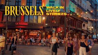 Unmissable Streets of Brussels Belgium Walking Tour - 4K