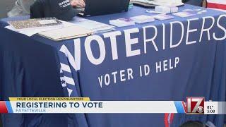 Groups help people register to vote in Fayetteville