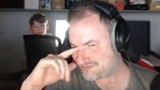 sips drops f-bomb in front of his son