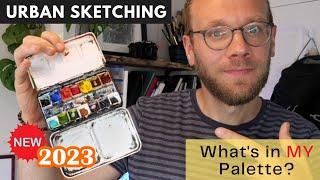 Watercolour Palette TOUR - Urban Sketching Kit