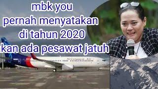 Merinding dengar Mbak you Di Tahun 2020 pernah Meramal ada pesawat akan jatuh