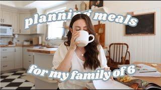 *Realisitic* How I Meal Plan for my Family of 6