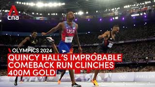 #Paris2024 Quincy Hall grabs last-gasp gold in 400m final