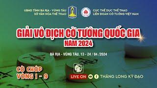 Live Cờ Tướng Cờ chớp 5p+2s  Vòng 1-9 giải vô địch quốc gia  A1 năm 2024