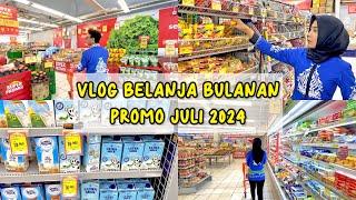 SUPERINDO SERBA PROMO  BELANJA BULANAN VLOG JULI 2024 