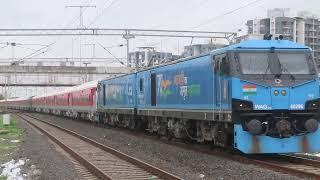 Mighty WAG-12 with Puny Load of 14 LHB Coaches