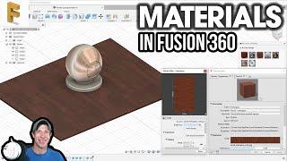 Getting Started with MATERIALS in Fusion 360 - Fusion 360 Beginner Material Tutorial