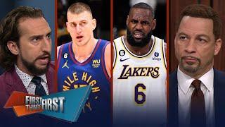 Lakers face elimination vs Nuggets in Gm 4 Jokic is worried about LeBron  NBA  FIRST THINGS FIRST